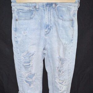 Light Washed Distressed Denim American Eagle Jeans